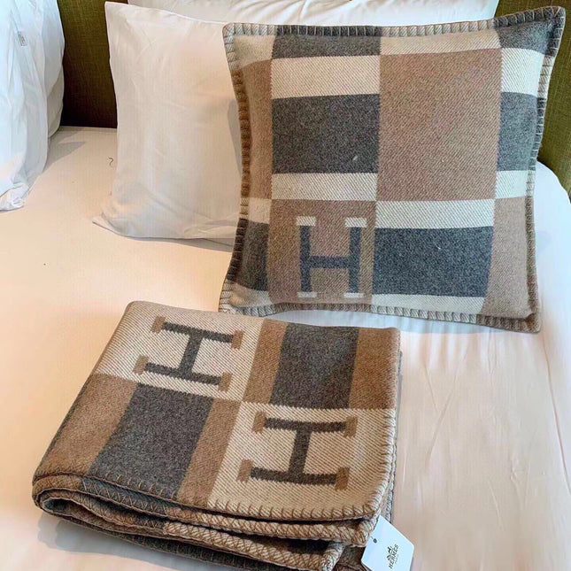 BLANKET 170 CM IN COLORFUL WOOL AND CASHMERE 118342