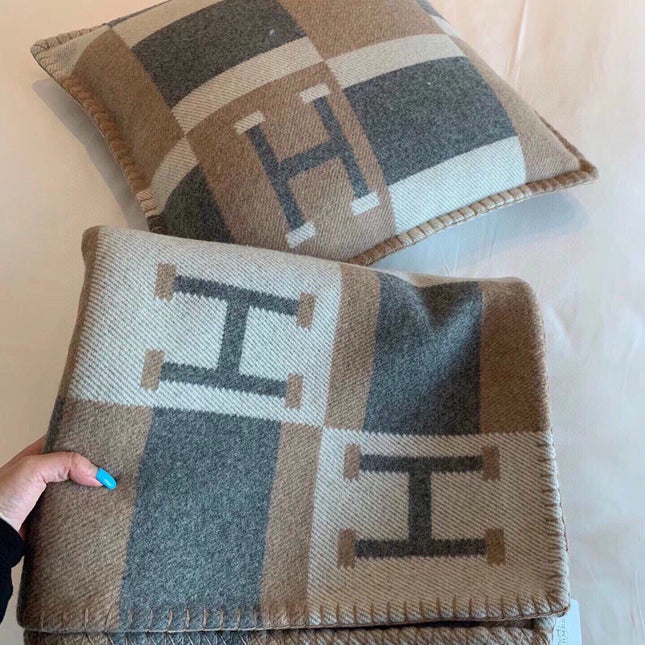 BLANKET 170 CM IN COLORFUL WOOL AND CASHMERE 118342