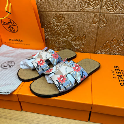 HM IZMIR SANDAL MUSTARD SUEDE WITH FLOWER MOTIF
