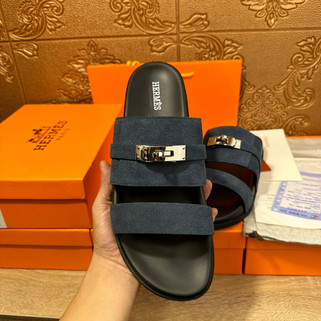 HM JACKSON SANDAL CHARCOAL SUEDE