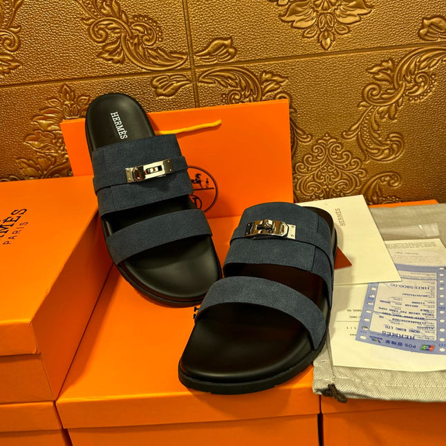 HM JACKSON SANDAL CHARCOAL SUEDE