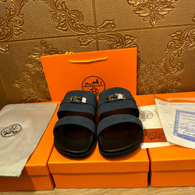 HM JACKSON SANDAL CHARCOAL SUEDE