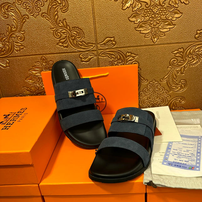 HM JACKSON SANDAL CHARCOAL SUEDE