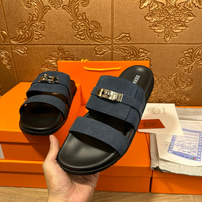 HM JACKSON SANDAL CHARCOAL SUEDE