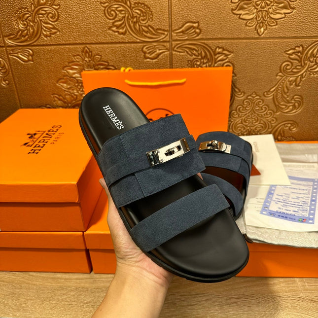 HM JACKSON SANDAL CHARCOAL SUEDE