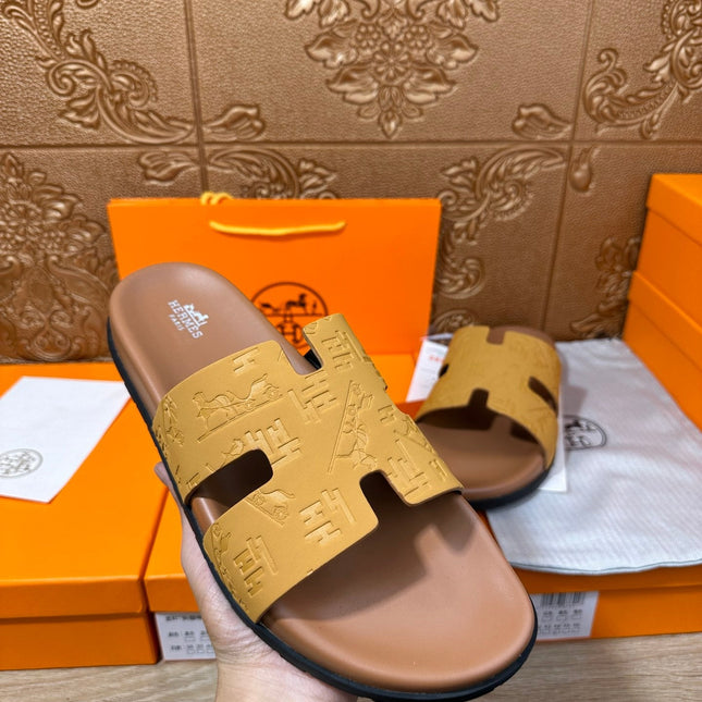 HM IZMIR SLIPPER SAFFRON CALFSKIN