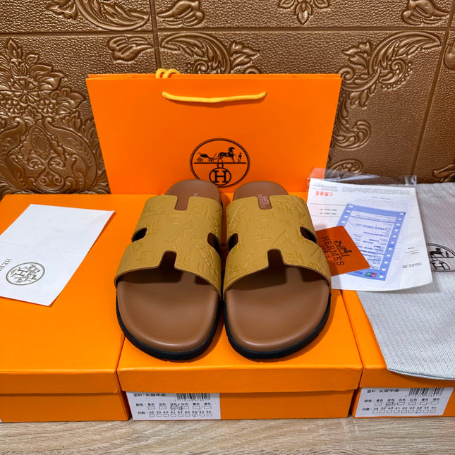 HM IZMIR SLIPPER SAFFRON CALFSKIN