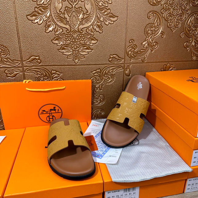 HM IZMIR SLIPPER SAFFRON CALFSKIN