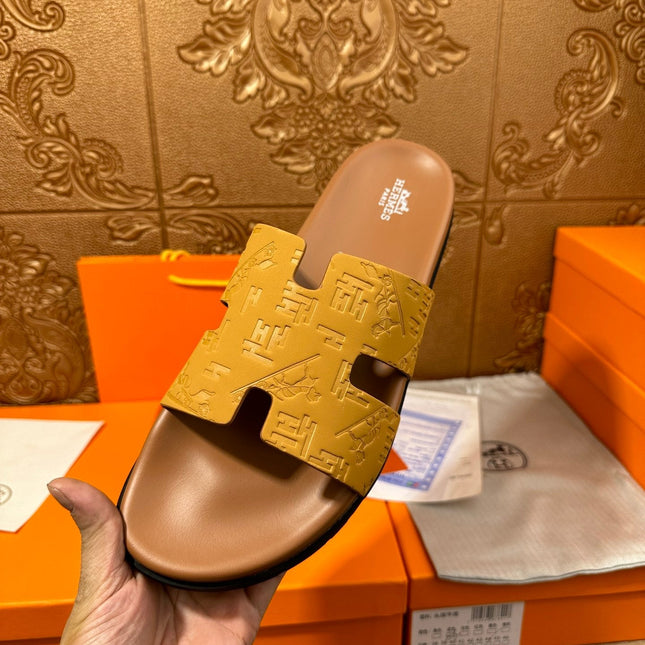 HM IZMIR SLIPPER SAFFRON CALFSKIN