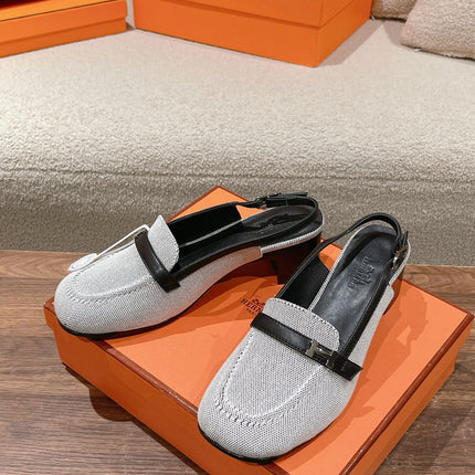 INFINIE 50 PUMP BLACK AND WHITE LAMBSKIN