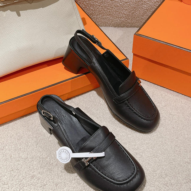 INFINIE 50 PUMP BLACK LAMBSKIN