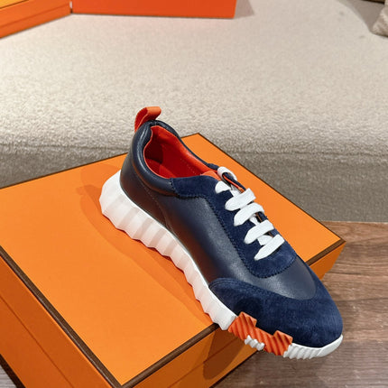 MAINLAND SNEAKER IN NAVY BLUE SUEDE AND CALFSKIN 959294