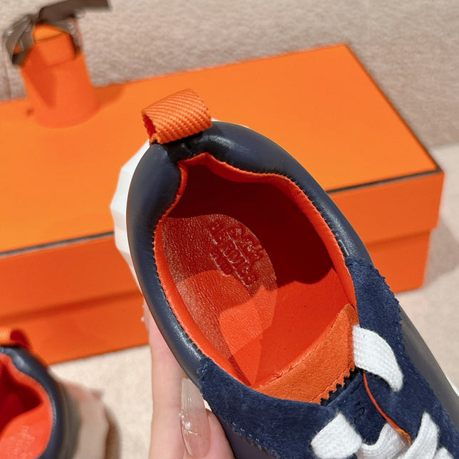 MAINLAND SNEAKER IN NAVY BLUE SUEDE AND CALFSKIN 959294