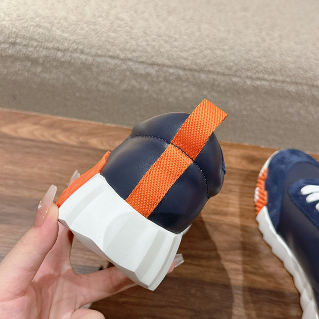 MAINLAND SNEAKER IN NAVY BLUE SUEDE AND CALFSKIN 959294