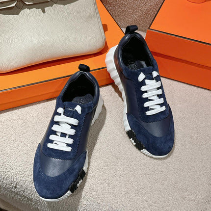 MAINLAND SNEAKER IN NAVY BLUE SUEDE AND CALFSKIN 959296