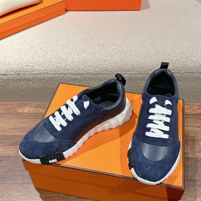 MAINLAND SNEAKER IN NAVY BLUE SUEDE AND CALFSKIN 959296