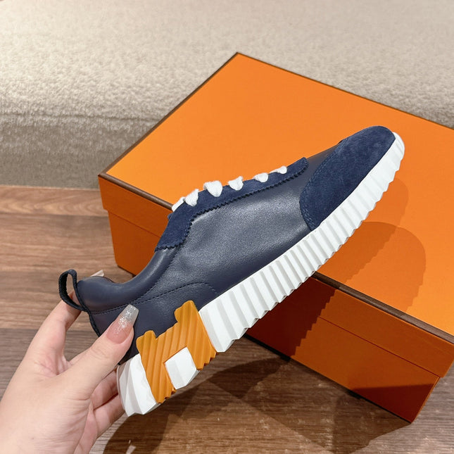 MAINLAND SNEAKER IN NAVY BLUE SUEDE AND CALFSKIN 959296