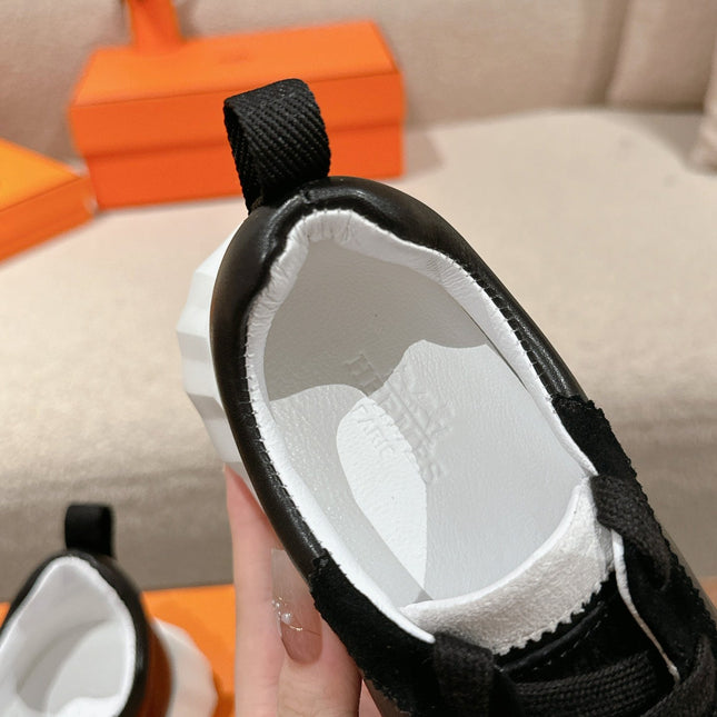 MAINLAND SNEAKER IN BLACK SUEDE AND CALFSKIN