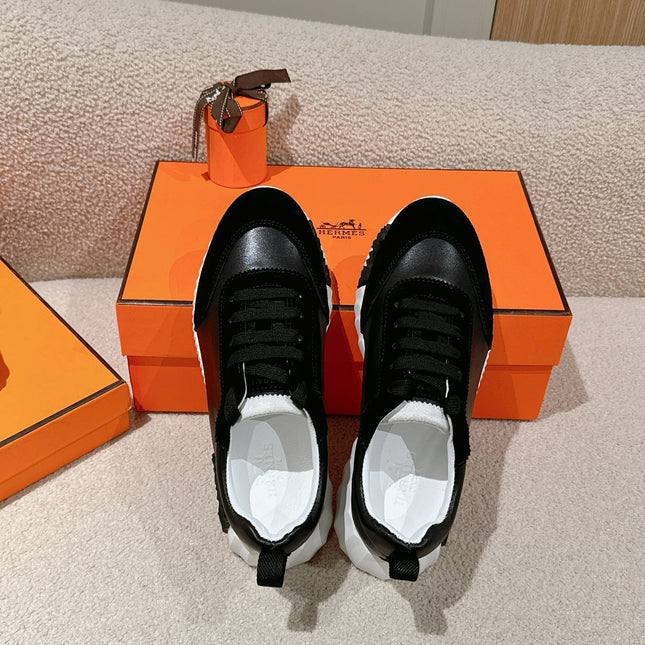 MAINLAND SNEAKER IN BLACK SUEDE AND CALFSKIN