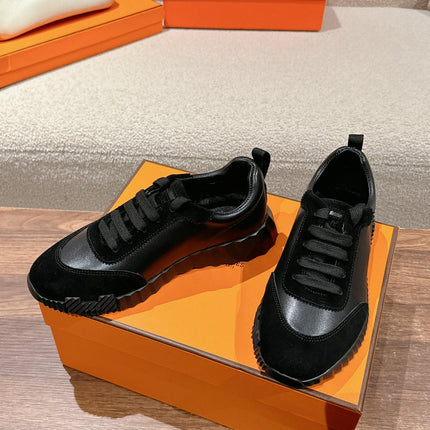 MAINLAND SNEAKER IN FULL BLACK SUEDE AND CALFSKIN