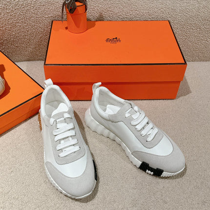 MAINLAND SNEAKER IN PALE GRAY SUEDE AND WHITE CALFSKIN 959308