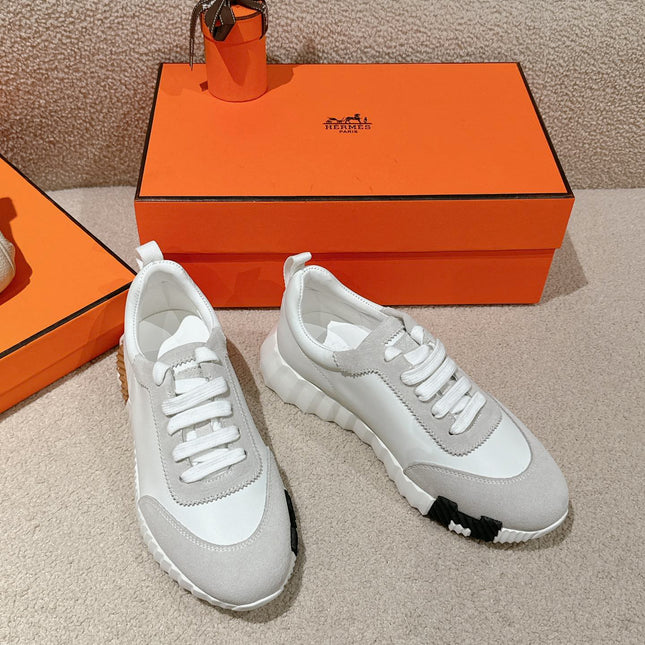 MAINLAND SNEAKER IN PALE GRAY SUEDE AND WHITE CALFSKIN 959308