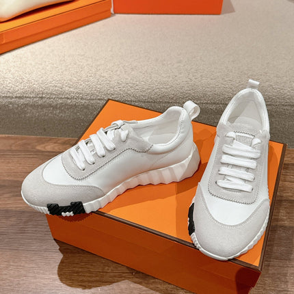 MAINLAND SNEAKER IN PALE GRAY SUEDE AND WHITE CALFSKIN 959308