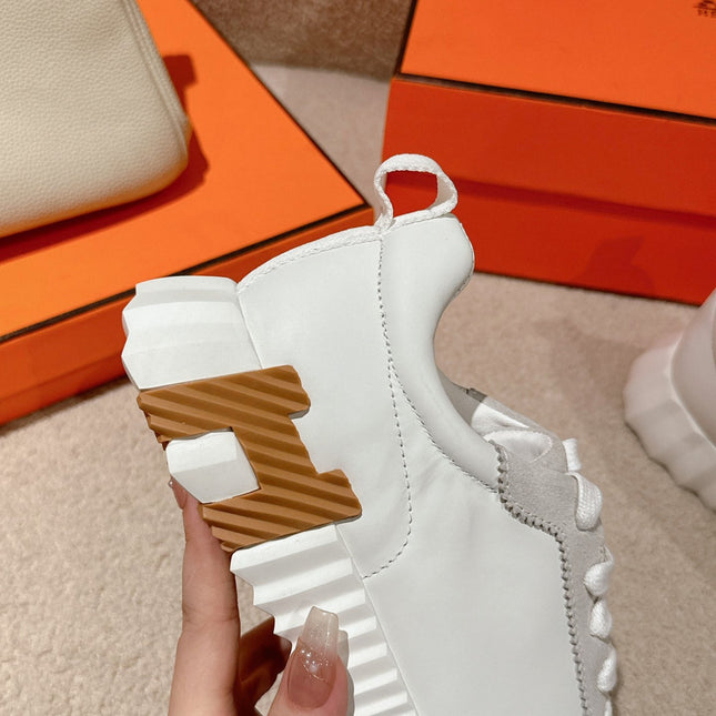 MAINLAND SNEAKER IN PALE GRAY SUEDE AND WHITE CALFSKIN 959308