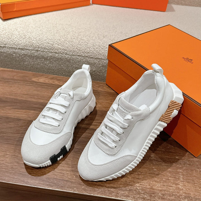 MAINLAND SNEAKER IN PALE GRAY SUEDE AND WHITE CALFSKIN 959308