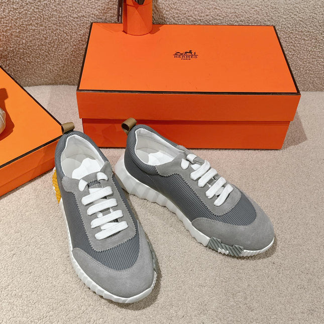 MAINLAND SNEAKER IN ASH GRAY SUEDE AND SHARK GRAY BREATHABLE MESH FABRIC 959350
