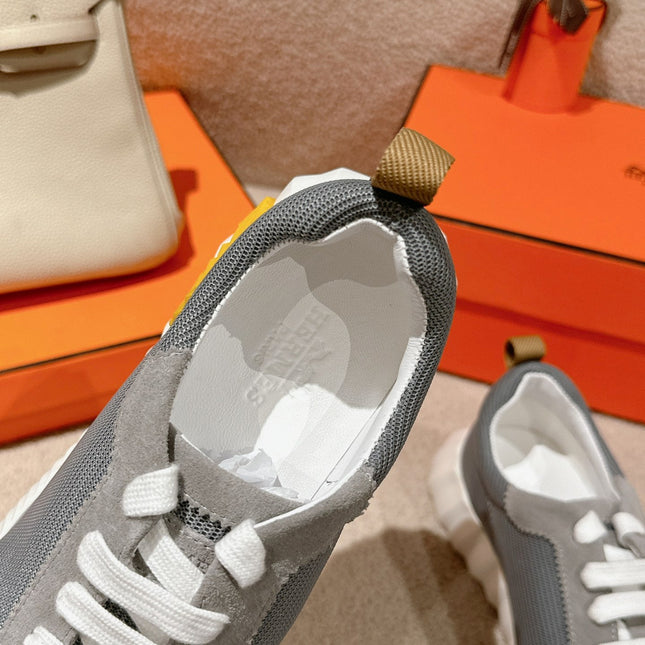 MAINLAND SNEAKER IN ASH GRAY SUEDE AND SHARK GRAY BREATHABLE MESH FABRIC 959350