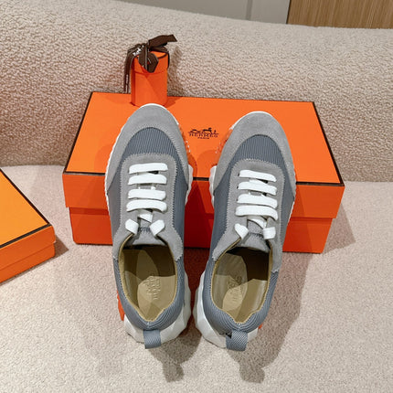 MAINLAND SNEAKER IN ASH GRAY SUEDE AND SHARK GRAY BREATHABLE MESH FABRIC