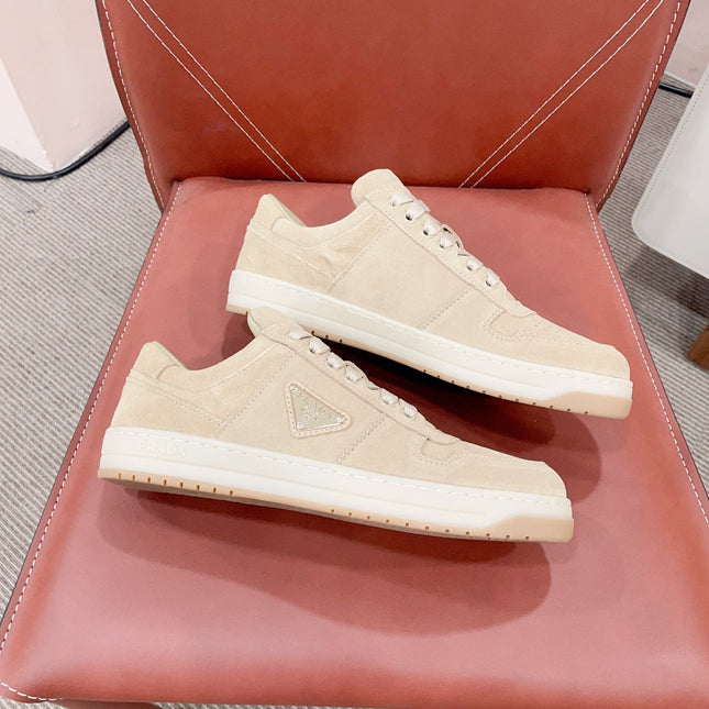 PRA DOWNTOWN PERFORATED SNEAKERS BEIGE SUEDE