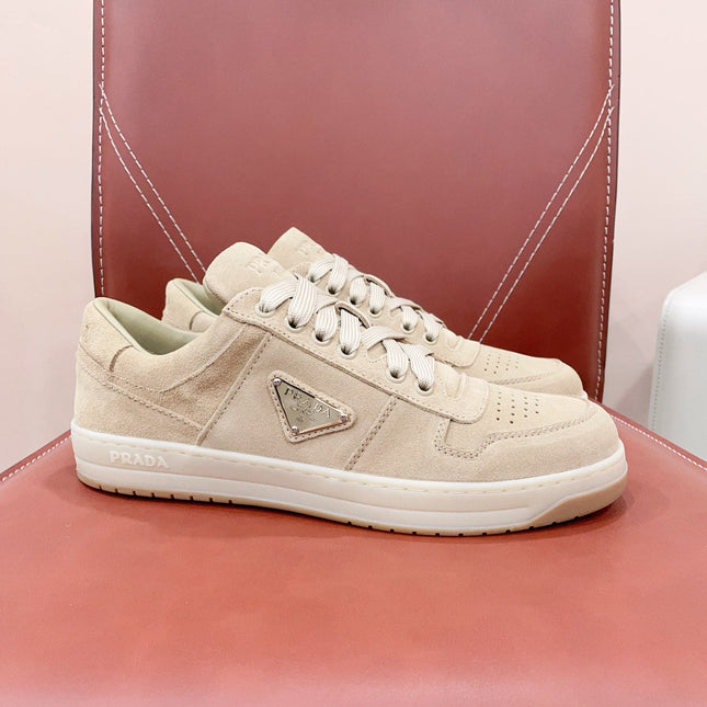 PRA DOWNTOWN PERFORATED SNEAKERS BEIGE SUEDE