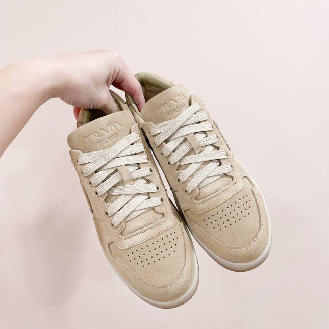 PRA DOWNTOWN PERFORATED SNEAKERS BEIGE SUEDE