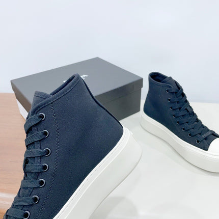 HIGH-TOP SEANKERS IN SPACE BLUE CANVAS