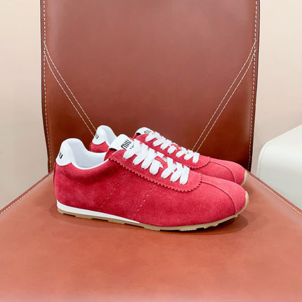 PLUME SUEDE SNEAKERS WATERMELON