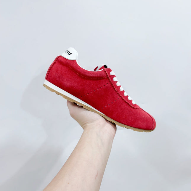 PLUME SUEDE SNEAKERS WATERMELON