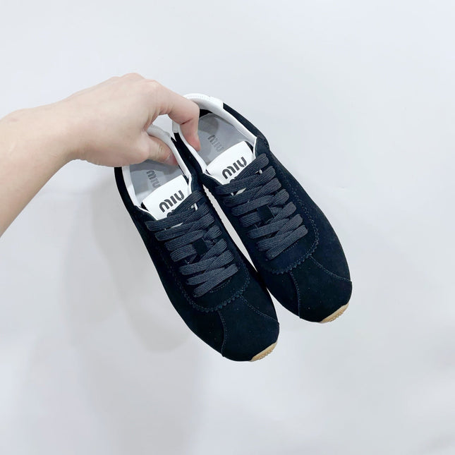PLUME SUEDE SNEAKERS BLACK