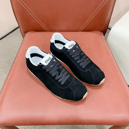 PLUME SUEDE SNEAKERS BLACK