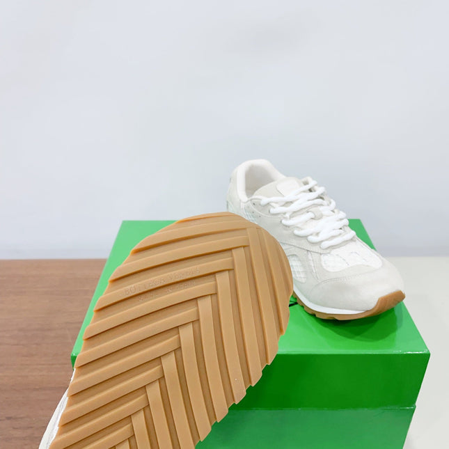 ORBIT SNEAKER IN SEA SALT SUEDE AND TECHNICAL MESH
