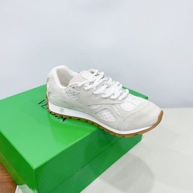 ORBIT SNEAKER IN SEA SALT SUEDE AND TECHNICAL MESH