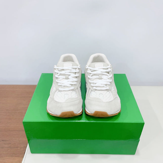 ORBIT SNEAKER IN SEA SALT SUEDE AND TECHNICAL MESH