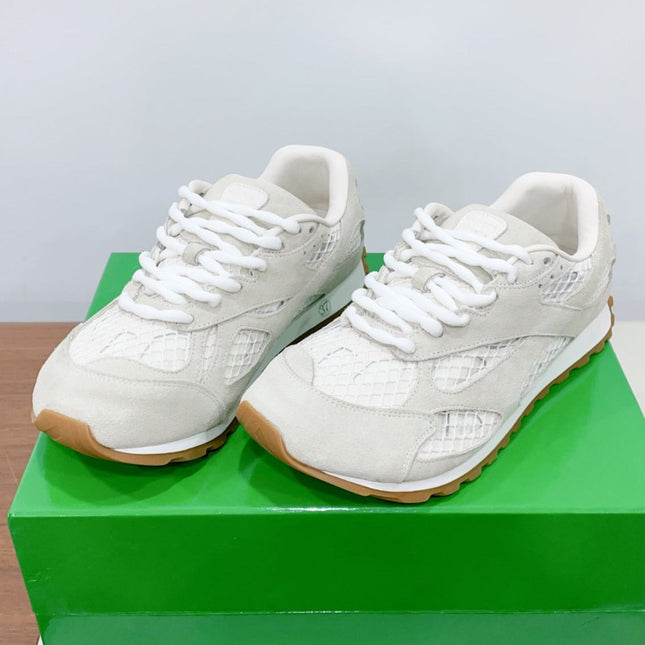 ORBIT SNEAKER IN SEA SALT SUEDE AND TECHNICAL MESH