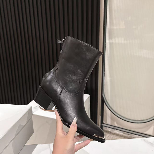 CELINE 25S CHELSEA BOOTS CLASSIC 45MM IN BLACK CALFSKIN