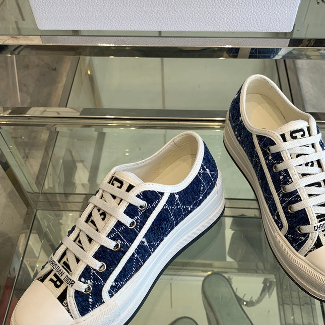 WALK'N PLATFORM SNEAKER DENIM BLUE CANNAGE TWEED