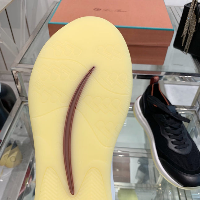 SNEAKER IN BLACK CANVAS MIX SUEDE WITH LAMBSKIN