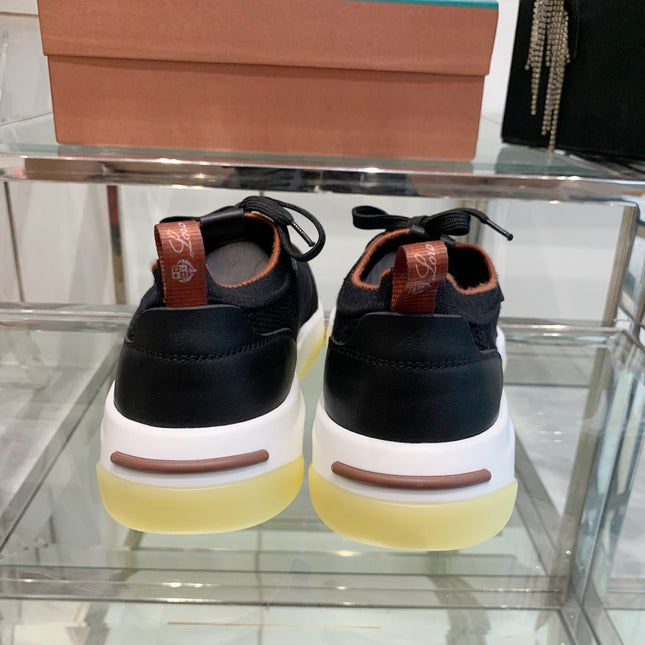 SNEAKER IN BLACK CANVAS MIX SUEDE WITH LAMBSKIN