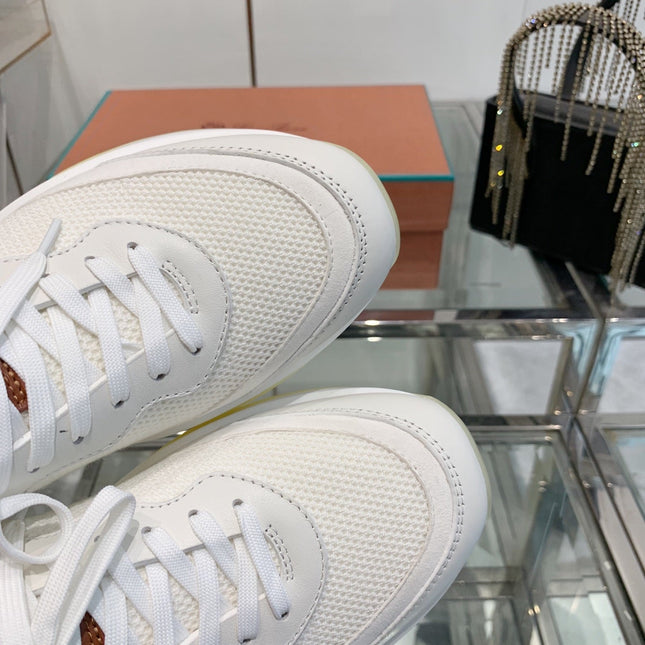 SNEAKER IN WHITE CANVAS MIX SUEDE WITH LAMBSKIN