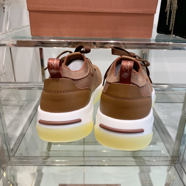 SNEAKER IN BURNT ORANGE CANVAS MIX SUEDE WITH LAMBSKIN